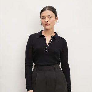 Everlane The Ultrafine Merino Ribbed Polo